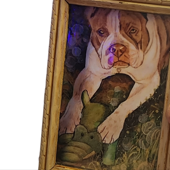 Mini art in antique frame apex 4 by 6 inches - Picture 2 of 5